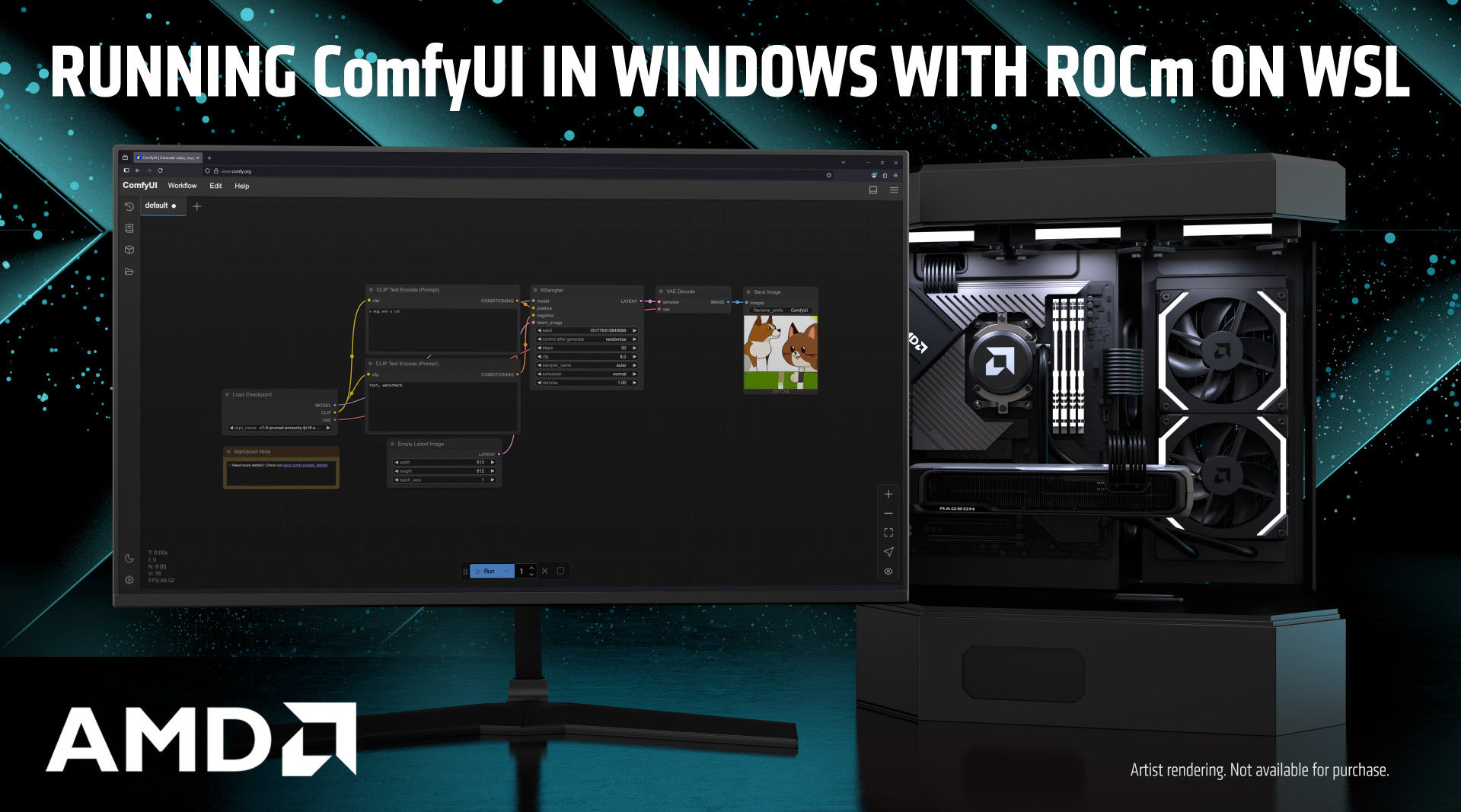 保姆级教程:AMD 教你如何在 Win11 上运行最强文生图 AI 工具 ComfyUI 保姆级教程:AMD 教你如何在 Win11 上运行最强文生图 AI 工具 ComfyUI