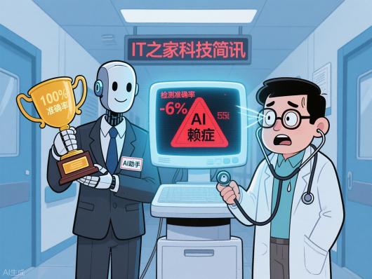 研究发现:医生过度依赖 AI 可能导致其癌症检测技能退化 研究发现:医生过度依赖 AI 可能导致其癌症检测技能退化