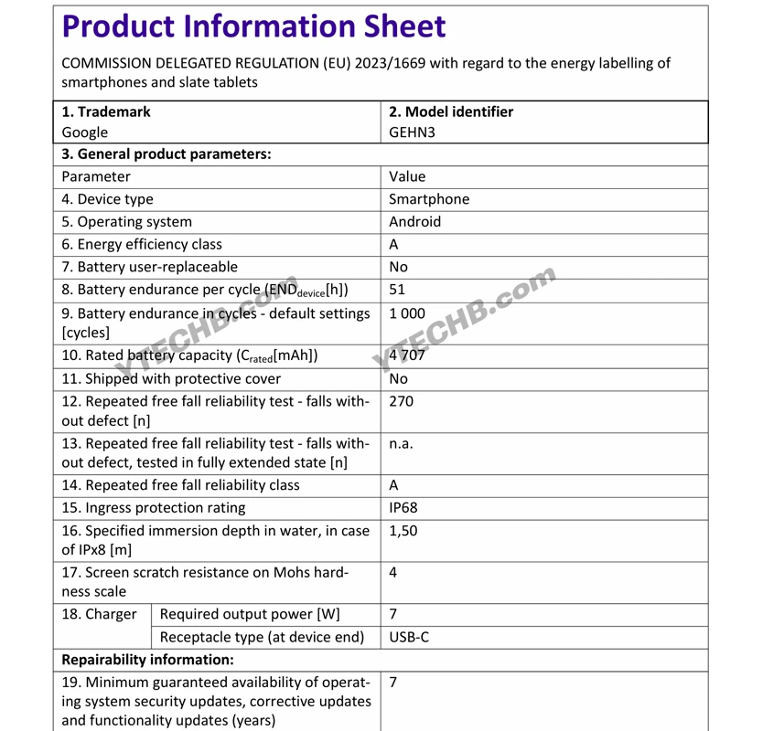 7 �갲׿���£��ȸ� Pixel 10 ϵ���ֻ���Ч��ǩ�ع⣬IP68 ��ˮ��������� 51 Сʱ
