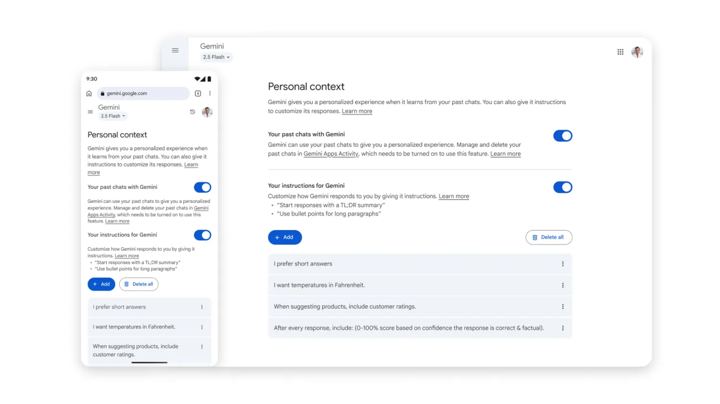���ס��˵��ÿ�仰���ȸ� AI Gemini App ���߼��书��