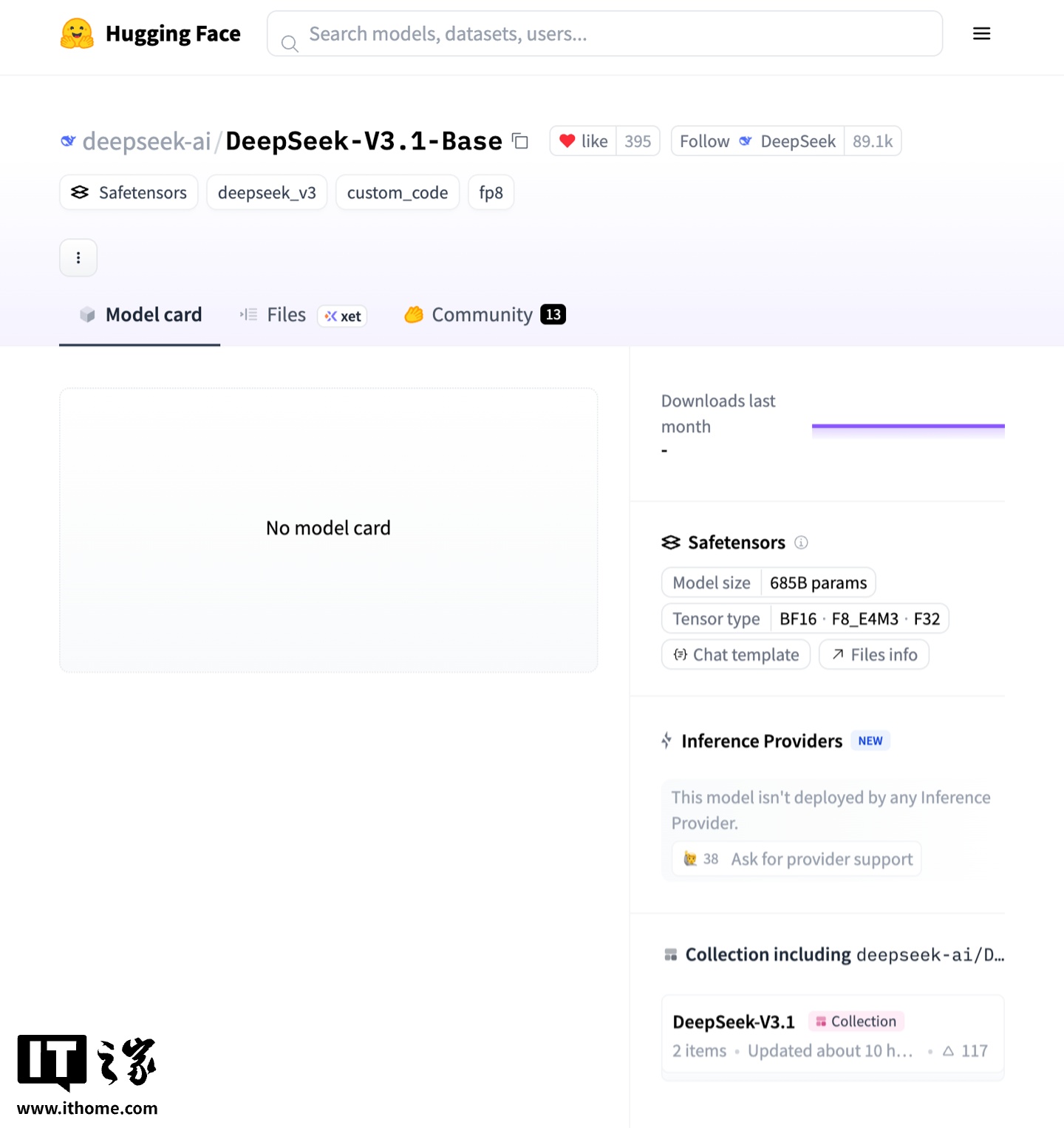 DeepSeek ��Դ��ģ�� V3.1��Լ 685B �����������ĳ�����չ�� 128K