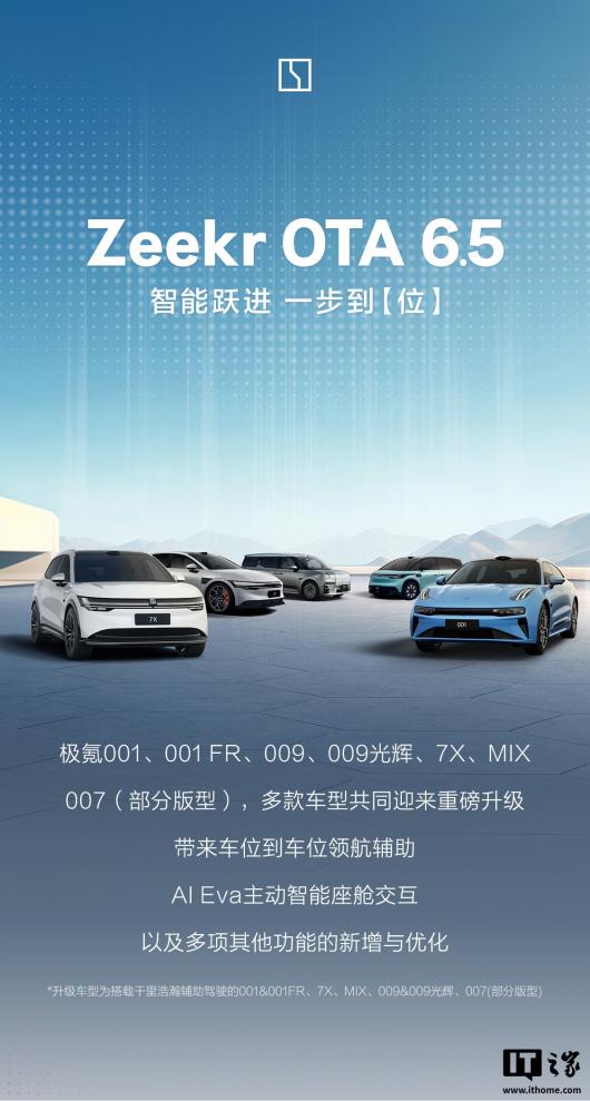 ������� OTA 6.5 ���£���λ����λ�캽�������䲴���ȹ������ߣ�AEB ɲͣʱ�������� 120km/h