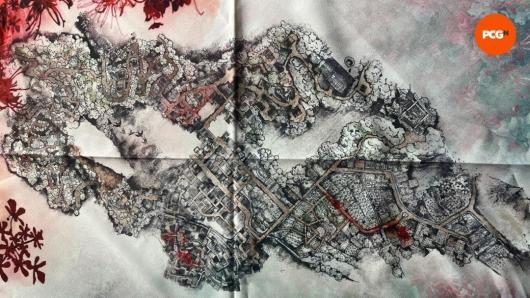 《寂静岭f》实体宣传地图 蜿蜒道路展恐怖氛围 《寂静岭f》实体宣传地图 蜿蜒道路展恐怖氛围