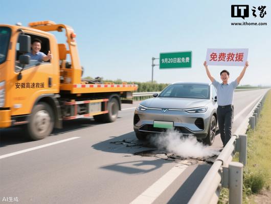 没油没电除外:安徽省 9 月 20 日起将免收高速公路清障救援服务拖车、吊车费用 没油没电除外:安徽省 9 月 20 日起将免收高速公路清障救援服务拖车、吊车费用