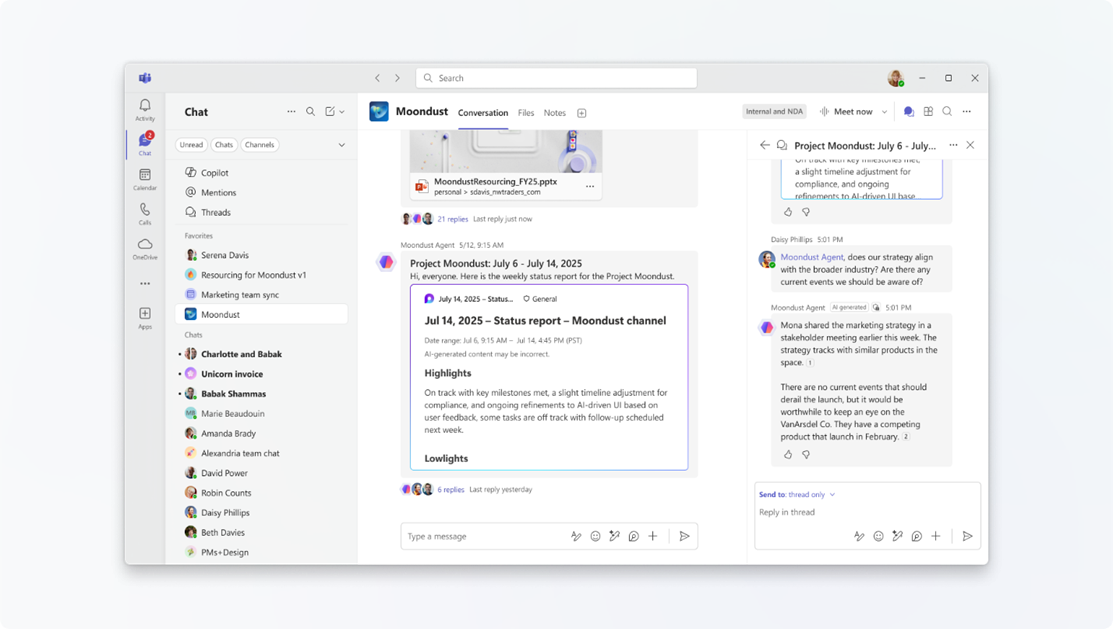 �����Ŷ�ִ������΢�� Teams ���� Channel Agent��AI ���ɱ��桢׷������