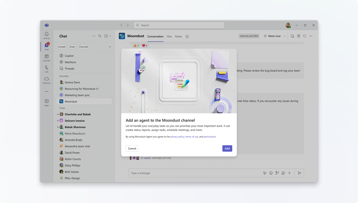 �����Ŷ�ִ������΢�� Teams ���� Channel Agent��AI ���ɱ��桢׷������