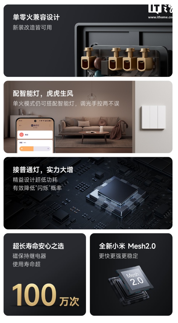 首发价 69 元起,小米智能开关插座系列新增“深空灰”配色 首发价 69 元起,小米智能开关插座系列新增“深空灰”配色