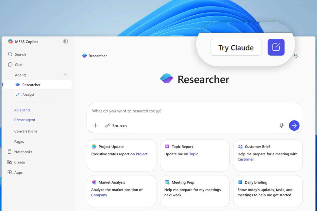 ���١����衱OpenAI��΢������ Microsoft 365 Copilot ���� Claude ģ��