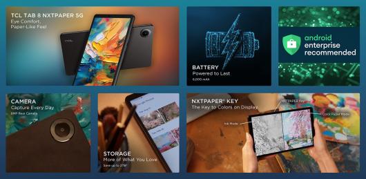 TCL �Ƴ���ֽ��ƽ����� TAB 8 NXTPAPER 5G��MT8755��199.99 ��Ԫ