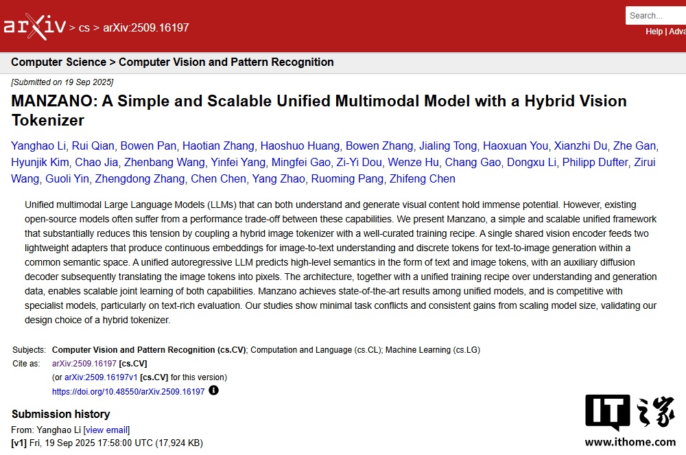 ƻ��̽�����ж�ģ̬ AI ģ�� Manzano��������������������������� OpenAI GPT-4o �͹ȸ� Nano Banana