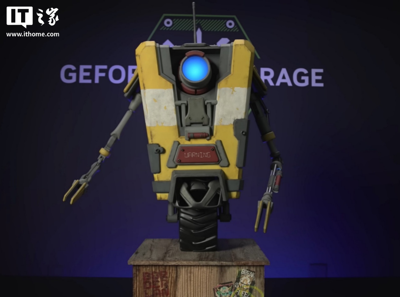 英伟达与 2K 游戏打造《无主之地》机器人造型 PC,搭载 RTX 5080、价值 1.4 万美元 英伟达与 2K 游戏打造《无主之地》机器人造型 PC,搭载 RTX 5080、价值 1.4 万美元