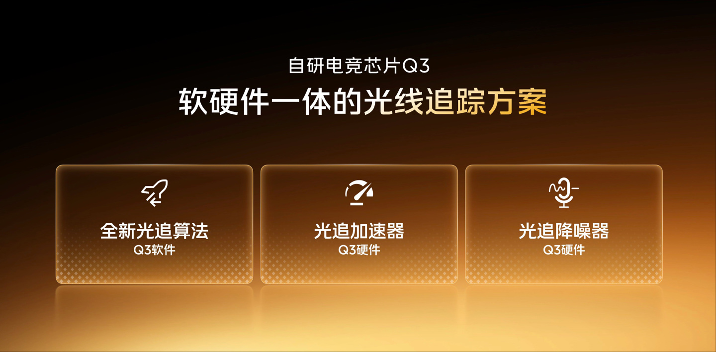 iQOO 15 搭载的自研电竞芯片 Q3 支持全自研全场景光线追踪,过去上百毫安单帧功耗降低至 3 毫安 / 帧 iQOO 15 搭载的自研电竞芯片 Q3 支持全自研全场景光线追踪,过去上百毫安单帧功耗降低至 3 毫安 / 帧