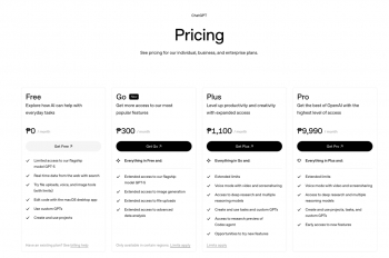 ������ӡ�ȶ�����OpenAI �ͼ� ChatGPT Go ���ļƻ����������� 16 �أ�ÿ�²��� 5 ��Ԫ