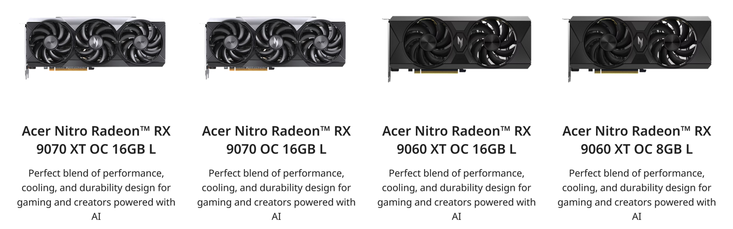 곞ƳɫӶ / Ӱʿ Radeon RX 9000 ϵԿ