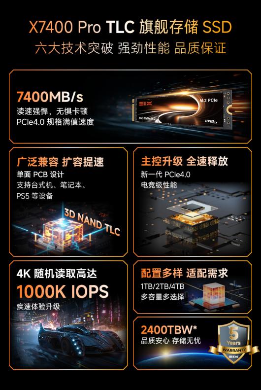  799   634 Ԫɳ X7400Pro ̬Ӳ 2TB µ