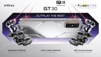 Ƴ Infinix GT 30 Ϸֻ1.5K 144Hz Ļ +  7400 оƬ䱸ʽ