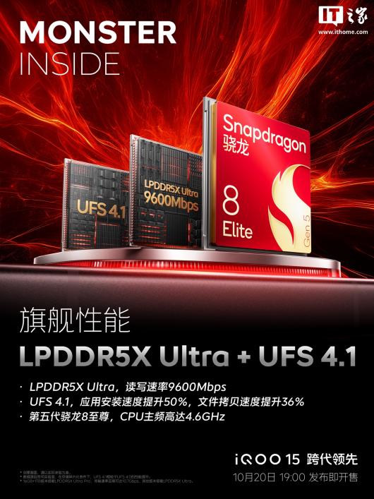 Ӧðװ 50%iQOO 15 ֻȷϲ LPDDR5X Ultra + UFS 4.1 