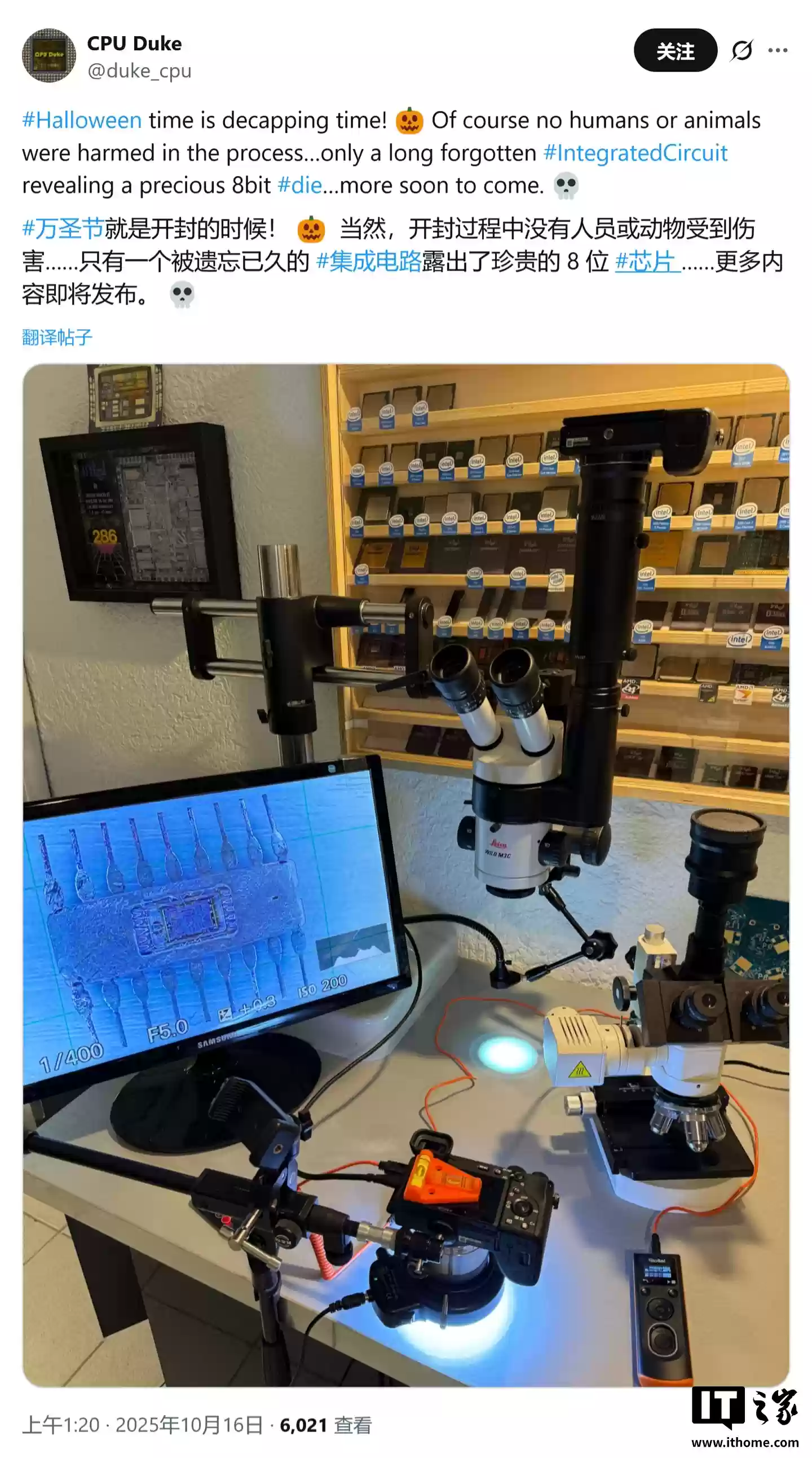 Ӣ�ض��׿� 8 λ������ 8008 ���� Die-Shot ͼ���أ�216 ����Ƭ�ϳ�