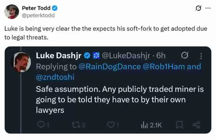 Luke Dashjr���������ر���������������BTC֧����������ֲ��᰸�еġ�������в��