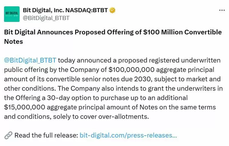 BitMine���³�������̫���ƿ������������265��ö��Tom Lee��ETH����