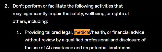 OpenAI ���壺ChatGPT δ����ֹ�ṩҽ�ƺͷ��ɽ���