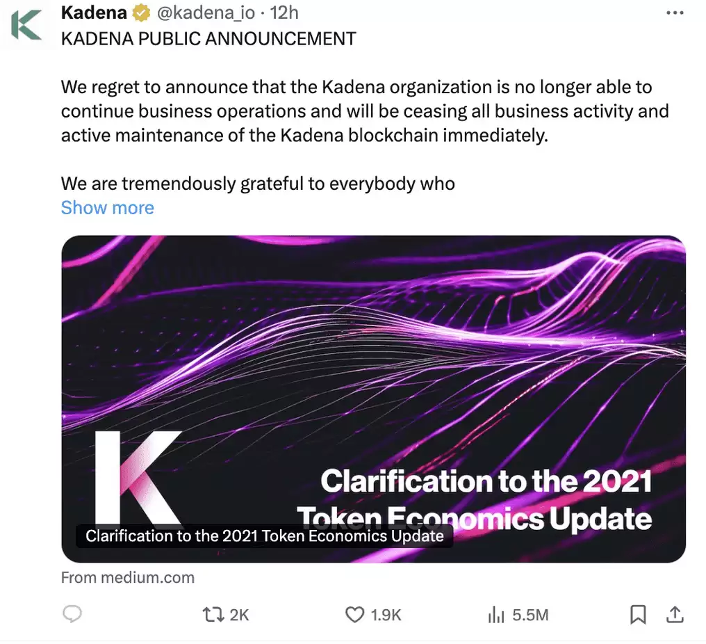 Kadena�رգ�KDA�ҵ���0.10��Ԫ��δ�����Ʒ���