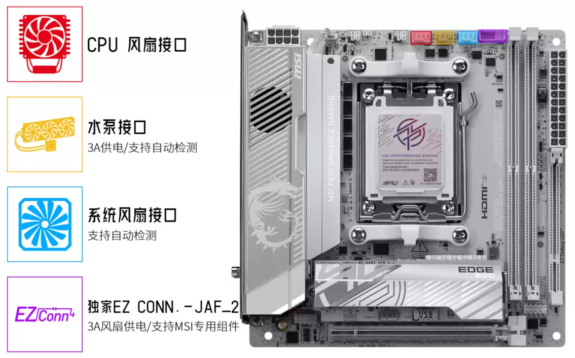 迷你性能党的终极选择!微星银色MPG X870I EDGE TI EVO WIFI刀锋钛主板上市 迷你性能党的终极选择!微星银色MPG X870I EDGE TI EVO WIFI刀锋钛主板上市