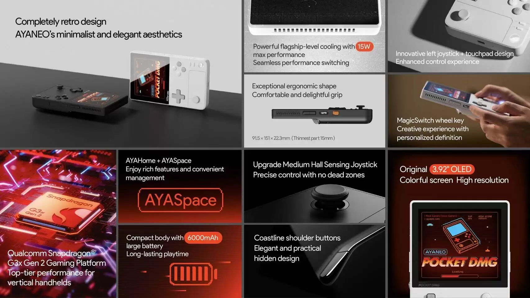 AYANEO 推出 Pocket DMG 亮银限定版复古掌机:骁龙 G3x Gen 2 芯片,触摸式右摇杆 AYANEO 推出 Pocket DMG 亮银限定版复古掌机:骁龙 G3x Gen 2 芯片,触摸式右摇杆