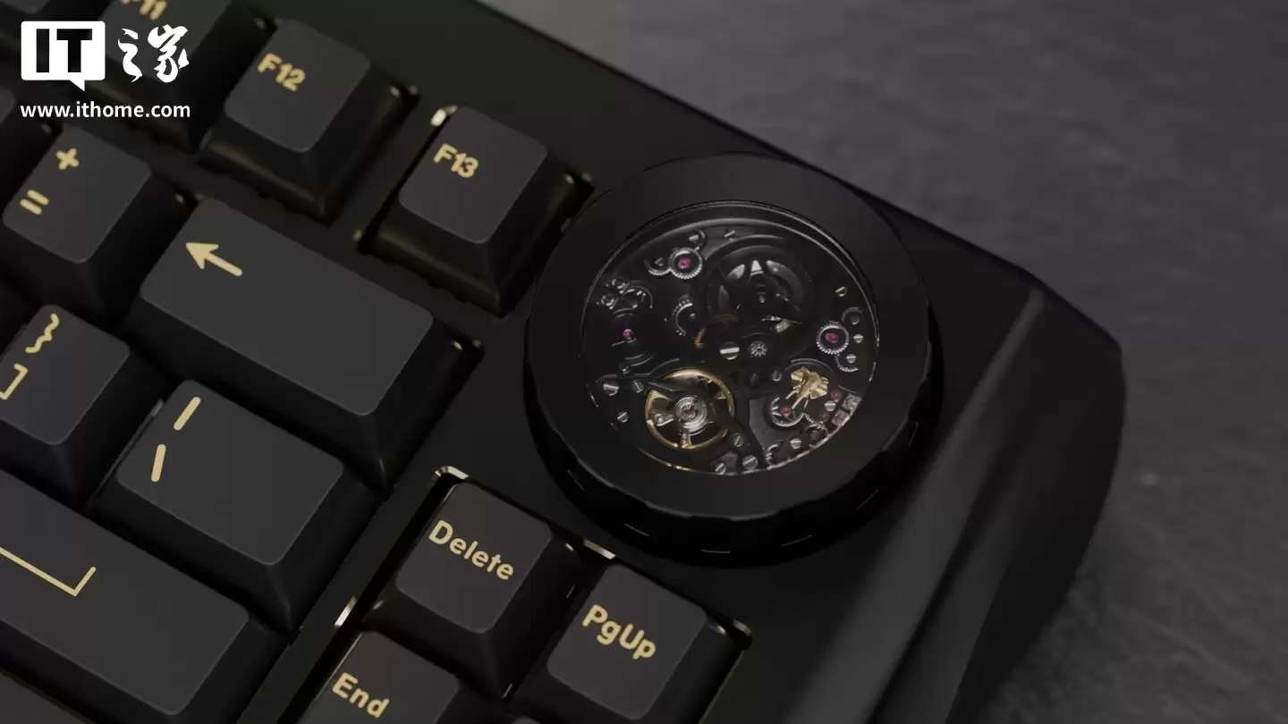自带机械腕表机芯的机械键盘:Wuque Studio Nama 发布,重量达 8.6 公斤 自带机械腕表机芯的机械键盘:Wuque Studio Nama 发布,重量达 8.6 公斤