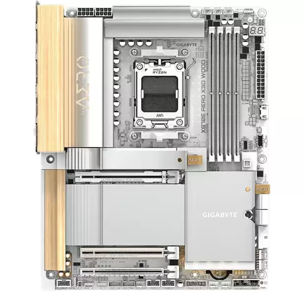 技嘉推出 X870E AERO X3D WOOD 主板:实木装饰,自带双 5Gb 网口 技嘉推出 X870E AERO X3D WOOD 主板:实木装饰,自带双 5Gb 网口