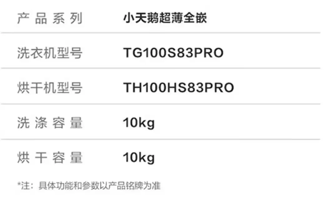 去年双十一超五千:小天鹅小乌梅 2.0 洗烘套装 3888 元再降价,支持 OTA 自动升级 去年双十一超五千:小天鹅小乌梅 2.0 洗烘套装 3888 元再降价,支持 OTA 自动升级