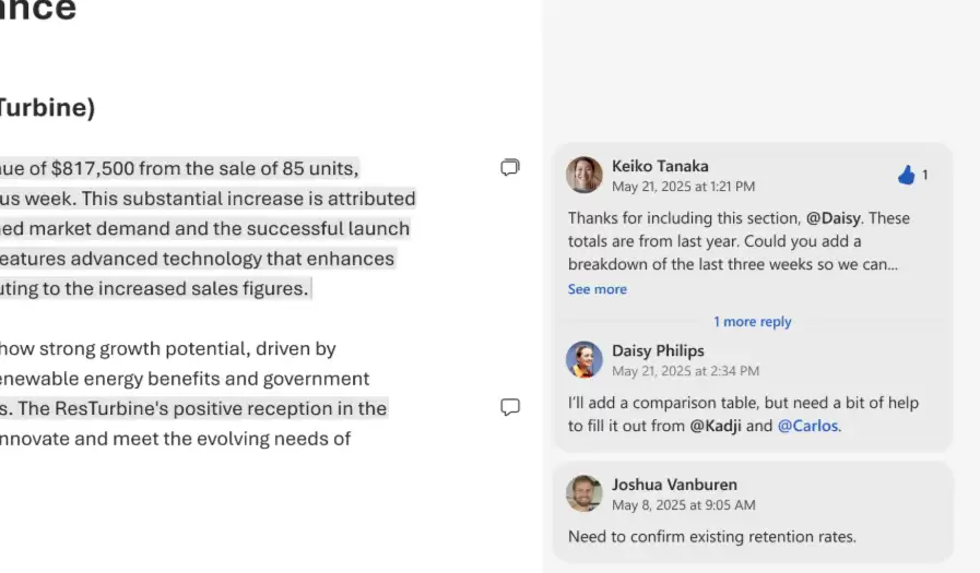 微软推网页版Word新界面 优化评论区交互提升审阅效率 微软推网页版Word新界面 优化评论区交互提升审阅效率
