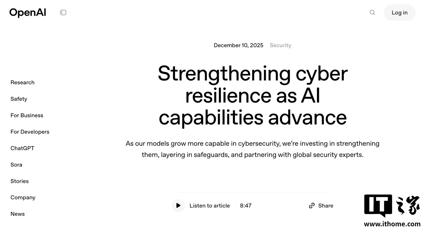 OpenAI ���ԡ���Ԥ���롱�������Լ���ģ�ʹ��ڡ��߼������簲ȫ����