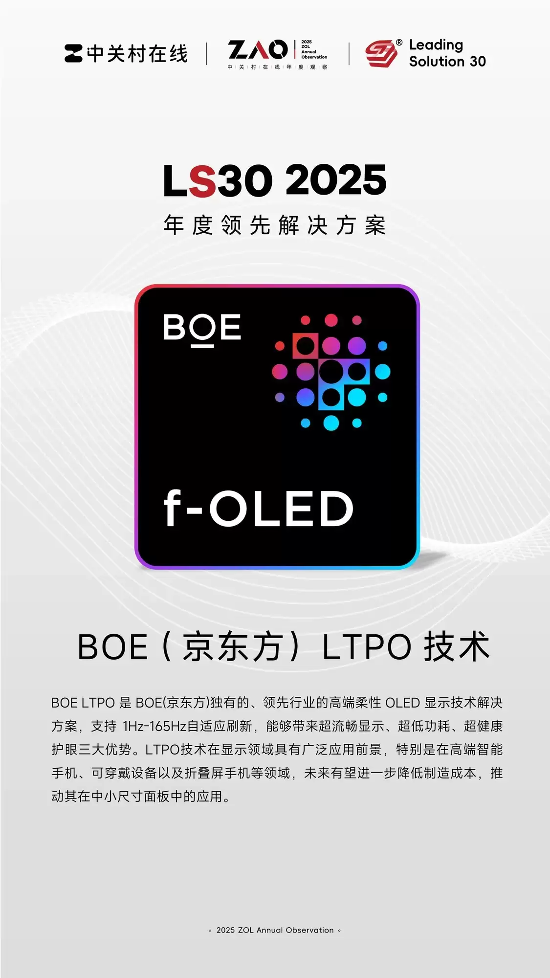 LS30 2025���Ӽ������쵽�������� ������LTPO�����й�OLED��ҵʵ�ּ�ֵԾǨ