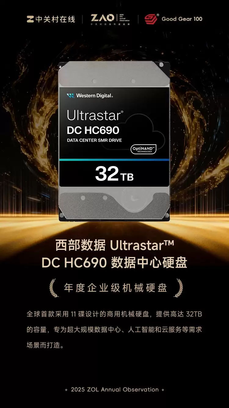 GG100 2025�����ҵ����еӲ�̣���������Ultrastar™ DC HC690��������Ӳ��