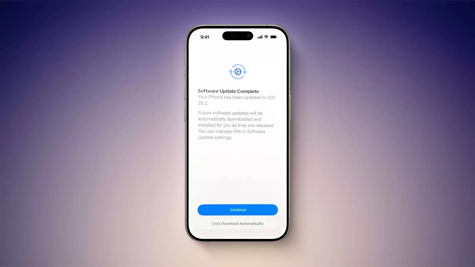 iOS 26.2更新现暗黑模式:快速点击自动开启全量更新 iOS 26.2更新现暗黑模式:快速点击自动开启全量更新