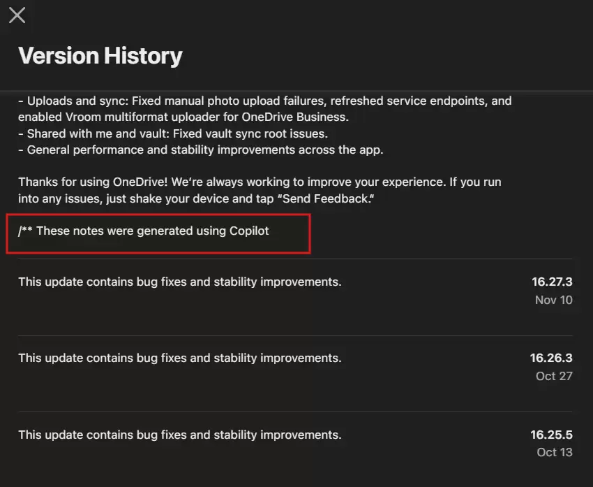 ΢�������� iOS Ӧ�ø�����־�ƹ� Copilot����ע���� AI ���ɡ�