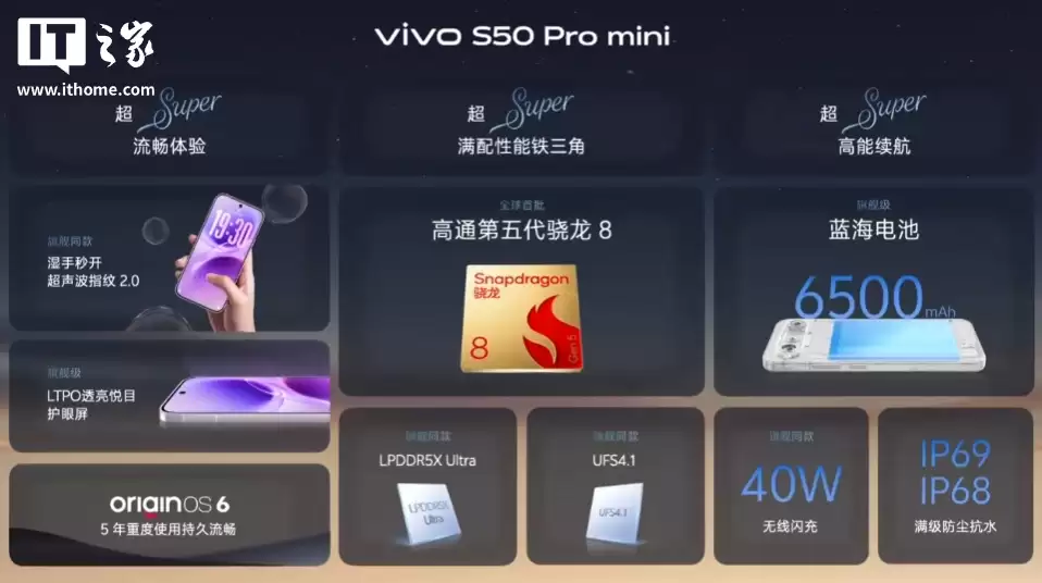 vivo S50 Pro mini С���ֻ���������������� 8��������ָ�ƣ�3699 Ԫ��
