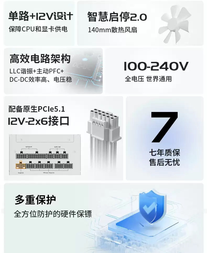 长城推出 1200W 华夏?唐全模组电源:CQCⅢ 级“白金级”能效,到手 729 元 长城推出 1200W 华夏?唐全模组电源:CQCⅢ 级“白金级”能效,到手 729 元