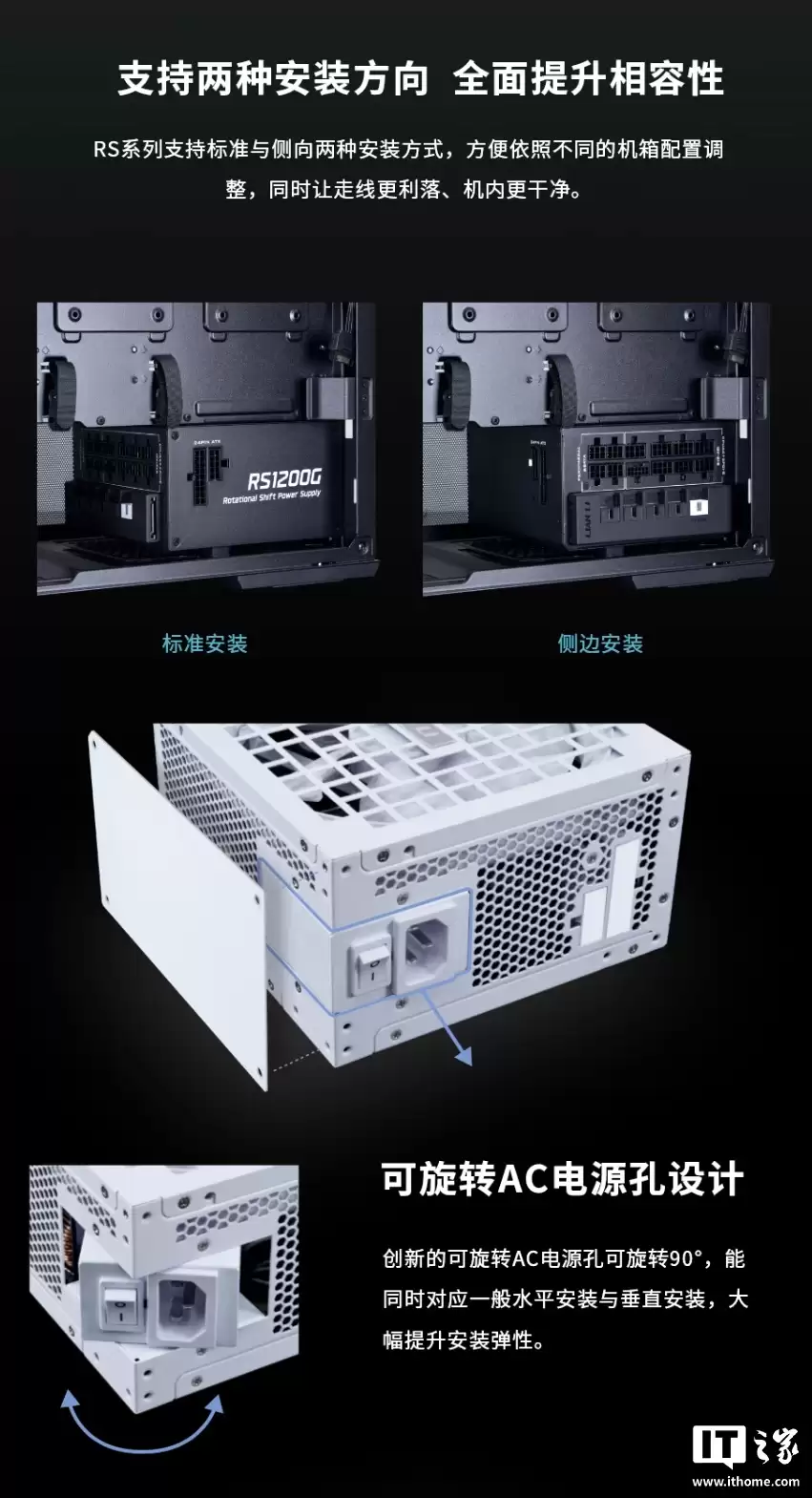 949 Ԫ������ RS ϵ�п���ʽ��Դ���ۣ���ѡ 1000/1200W��80 PLUS ������֤