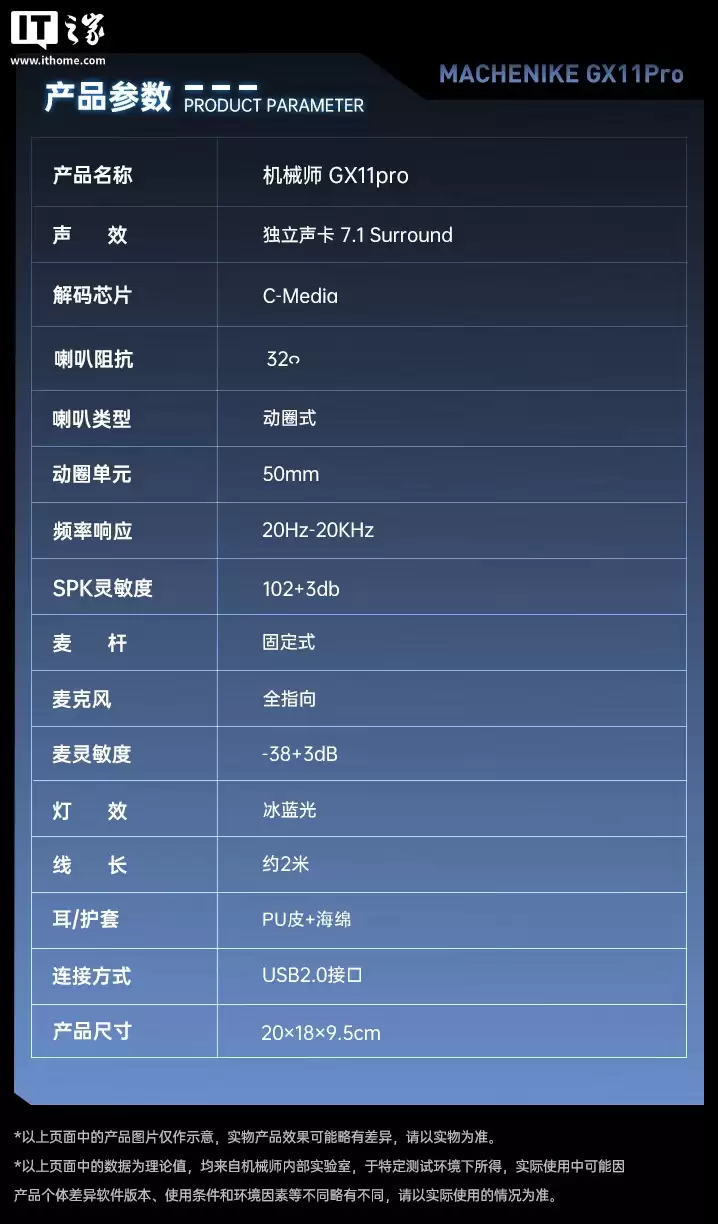 机械师推出 GX11Pro 头戴式耳机:50mm 动圈单元、第二代虚拟 7.1 声道环绕音,169 元 机械师推出 GX11Pro 头戴式耳机:50mm 动圈单元、第二代虚拟 7.1 声道环绕音,169 元