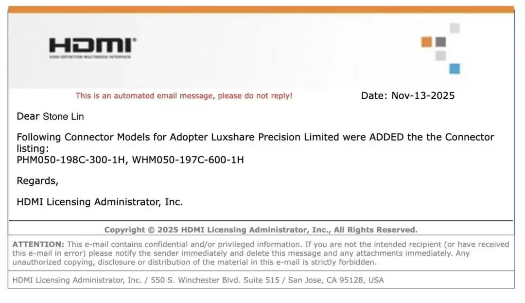 ȫ���׼�˫��֤����Ѷ���� HDMI 2.2 �߶ˡ����������������ξ�ͬ��ͻ��