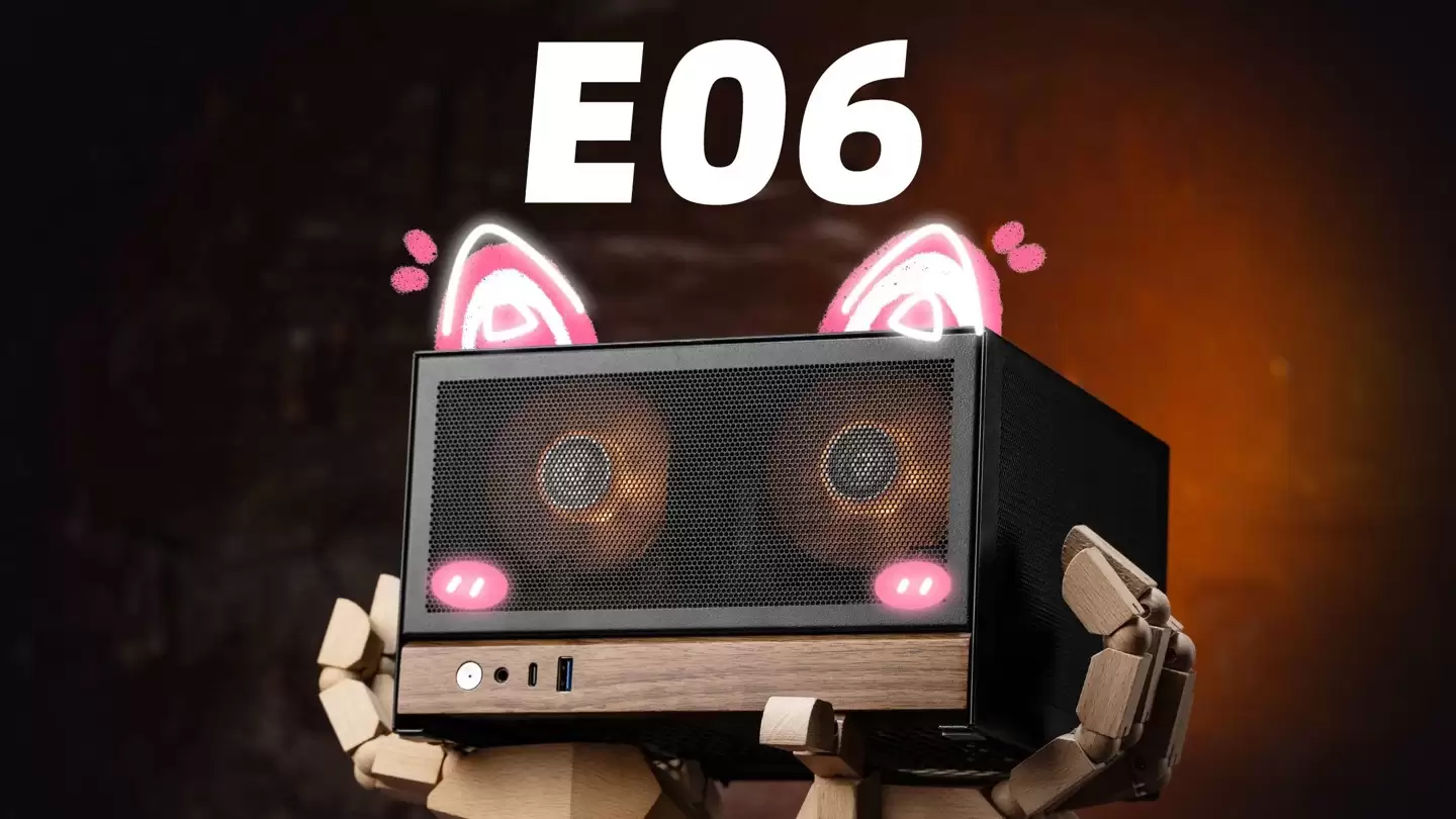 ��е��ʦ E06 ��ʽ ITX �������У�֧�� 200mm ��˫�۰���Կ���298 Ԫ