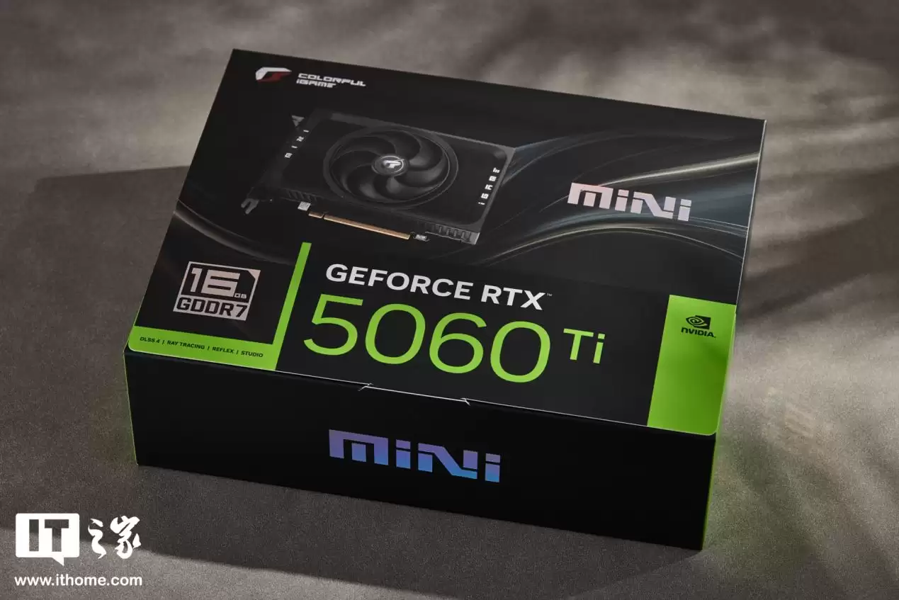 ��IT֮�ҿ��䡿�߲ʺ� iGame GeForce RTX 5060 Ti Mini OC 16GB �Կ�ͼ�ͣ��������ͣ���ҵӲ�˷�