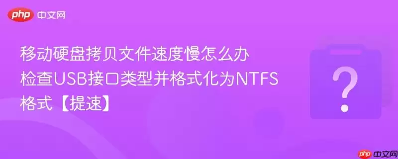 �ƶ�Ӳ�̿����ļ��ٶ�����ô�� ���USB�ӿ����Ͳ���ʽ��ΪNTFS��ʽ�����١�