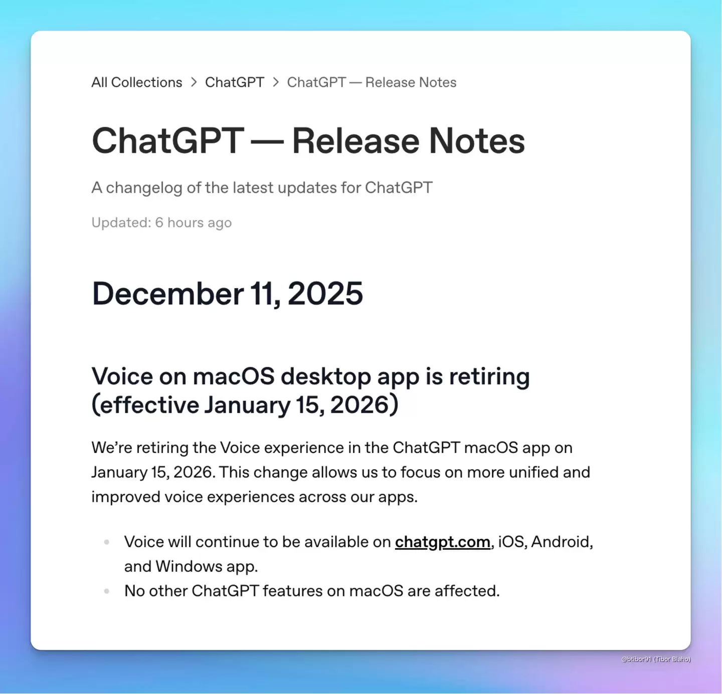 macOS �� ChatGPT Ӧ�ù��� 2026 �� 1 ��ͣ�� AI ����ģʽ