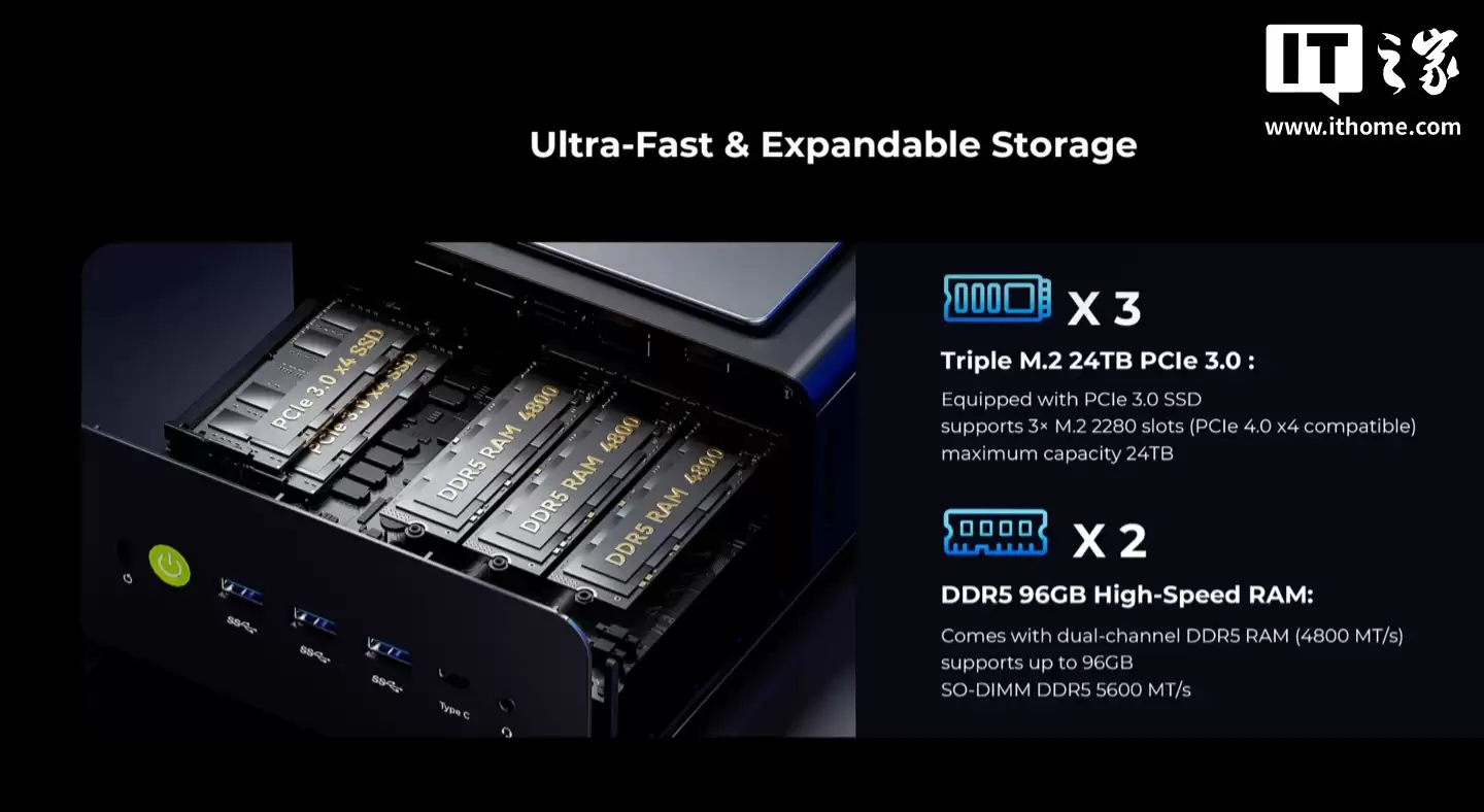 ��Ħ�� NucBox K15 ����������������� Ultra 5 125U ��������˫ 2.5G ���ڣ�֧�� OCuLink ����Կ�