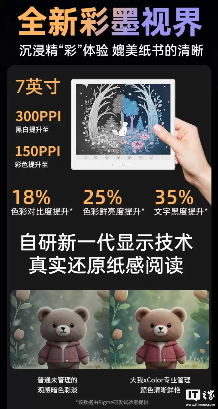 BIGME �����Ƴ� 7 Ӣ���ɫīˮ����ֽ�� B751CS��7mm ��ȡ�220g ������1739 Ԫ