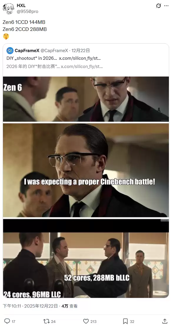 ֱ��Ӣ�ض� Nova Lake��AMD Zen 6 ����������ͬ������ 144/288MB ĩ�����淽��