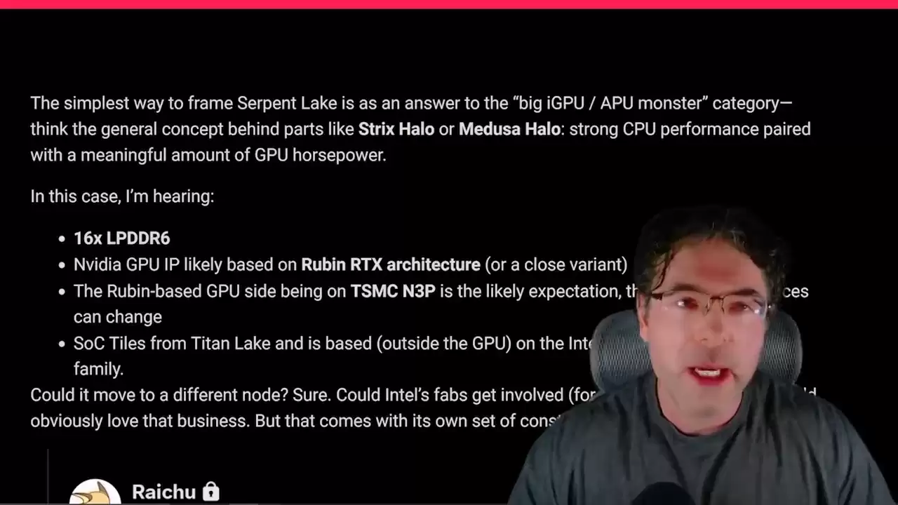 Ӣ�ض���Ӣΰ����������� Serpent Lake �ع⣺16x LPDDR6��Rubin RTX �ܹ���̨���� N3P ����